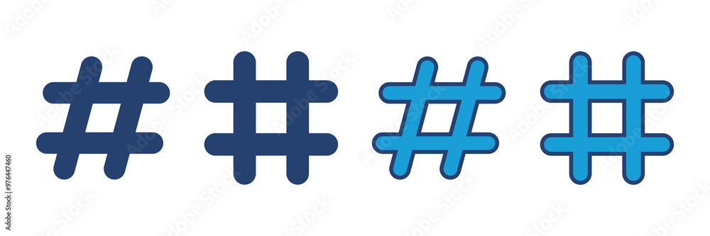 Fototapeta premium Hashtag icon vector. hashtag symbol