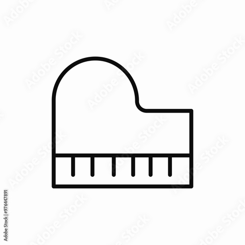 piano music icon sign vector