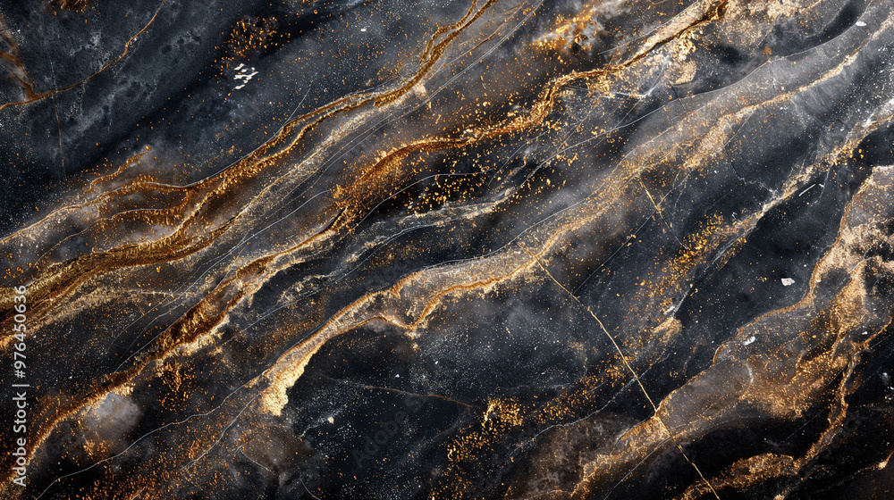 Black and Gold Marble Texture with Metallic Veins, Elegant Stone Pattern
Black and Gold Marble Texture with Metallic Veins, Elegant Stone Pattern