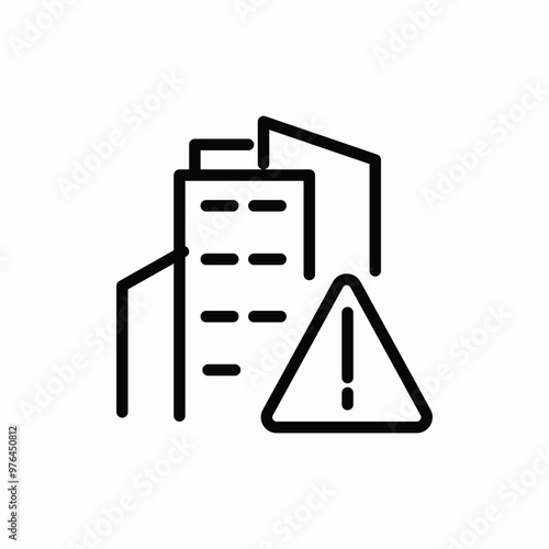 urban skyscraper error icon sign vector