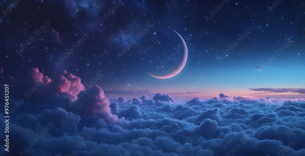 sky with stars and clouds sky with stars and clouds