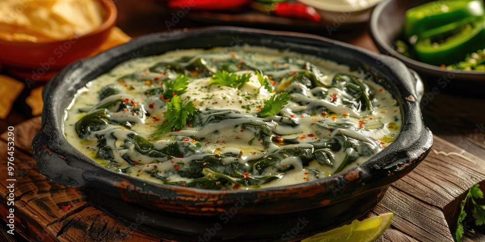 Classic Mexican Dish: Rajas de Chile Poblano with Creamy Cheese Sauce Classic Mexican Dish: Rajas de Chile Poblano with Creamy Cheese Sauce