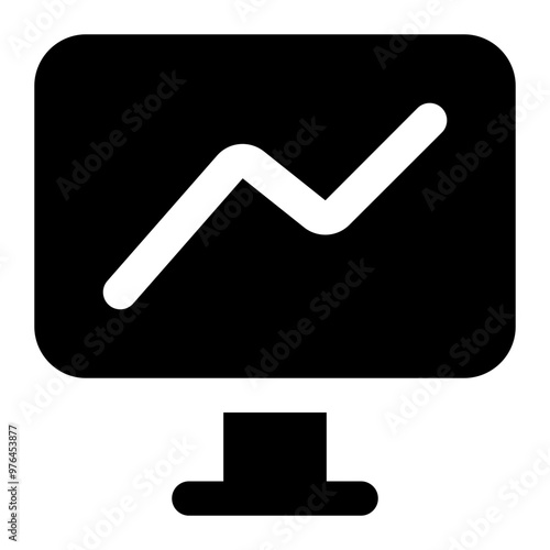 analytic icon for illustration and design graphic