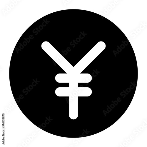 yen icon for illustration and design graphic