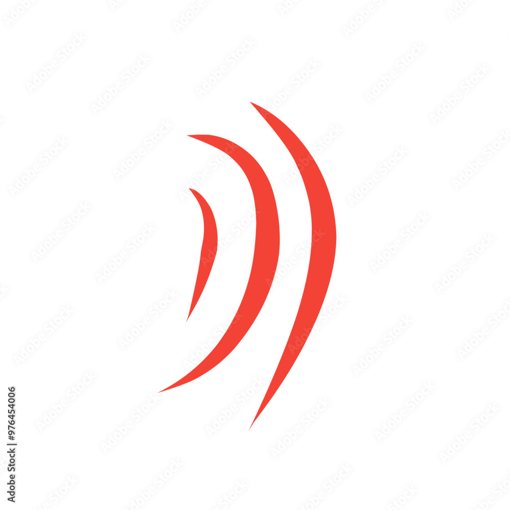 Obraz premium red wound scratch vector