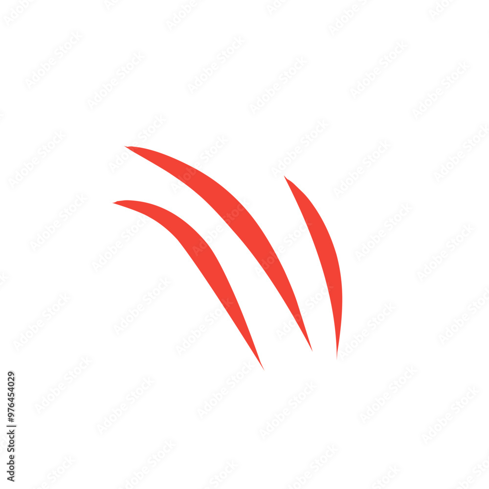 Obraz premium red wound scratch vector