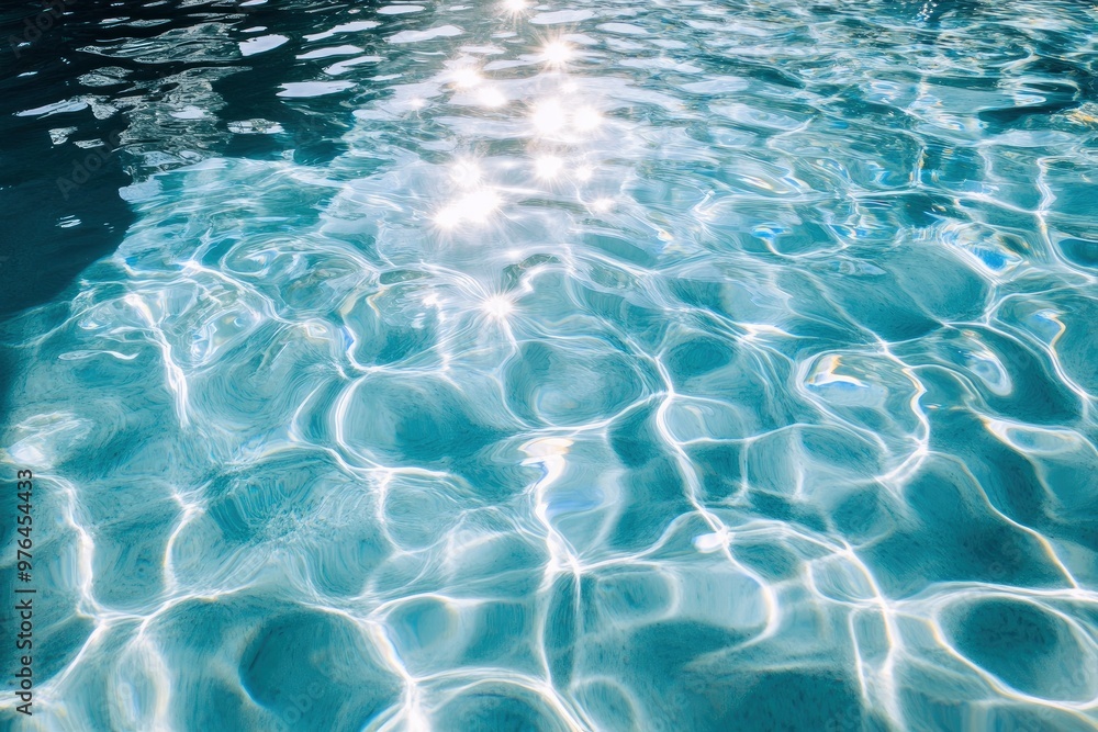 Swimming Pool water. Ripple Water. Sun Reflection background , ai Swimming Pool water. Ripple Water. Sun Reflection background , ai