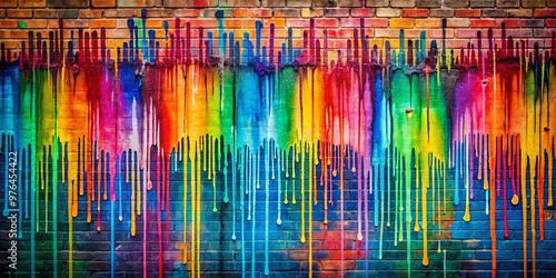 Graffiti background with dripping paint, perfect for urban art and street style projects