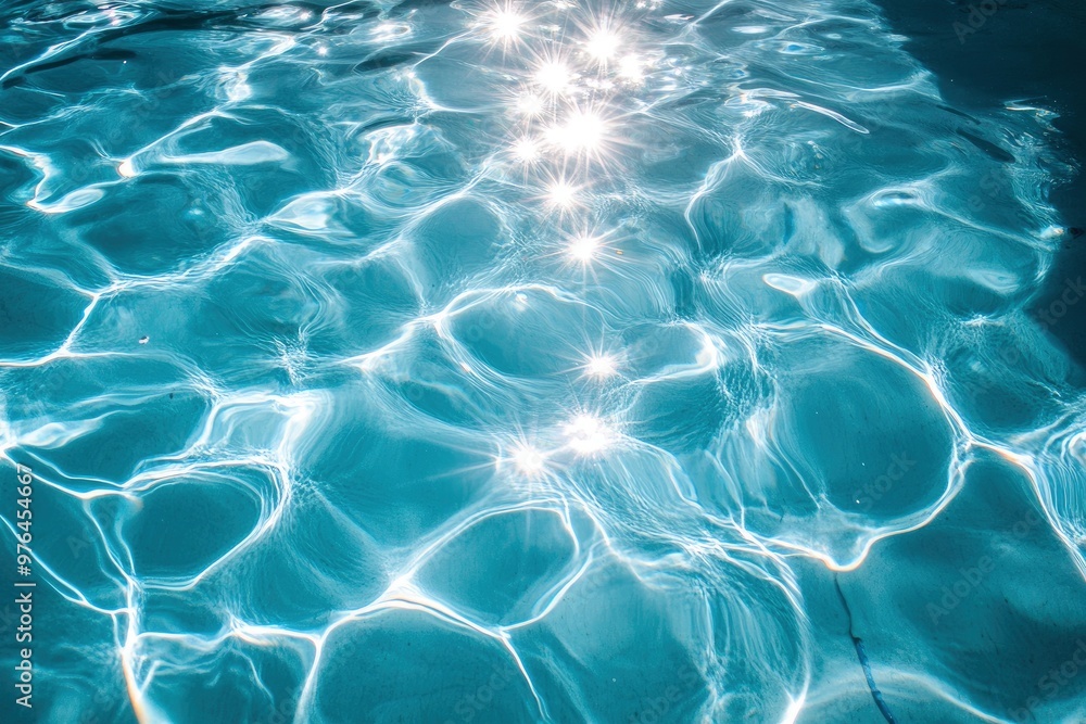 Swimming Pool water. Ripple Water. Sun Reflection background , ai Swimming Pool water. Ripple Water. Sun Reflection background , ai