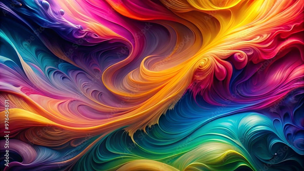 Fototapeta premium Vivid and abstract liquify colors background