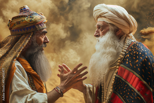 Moses and Ramses II in a Biblical Debate about the Liberation of the Israelites from Slavery in Egypt