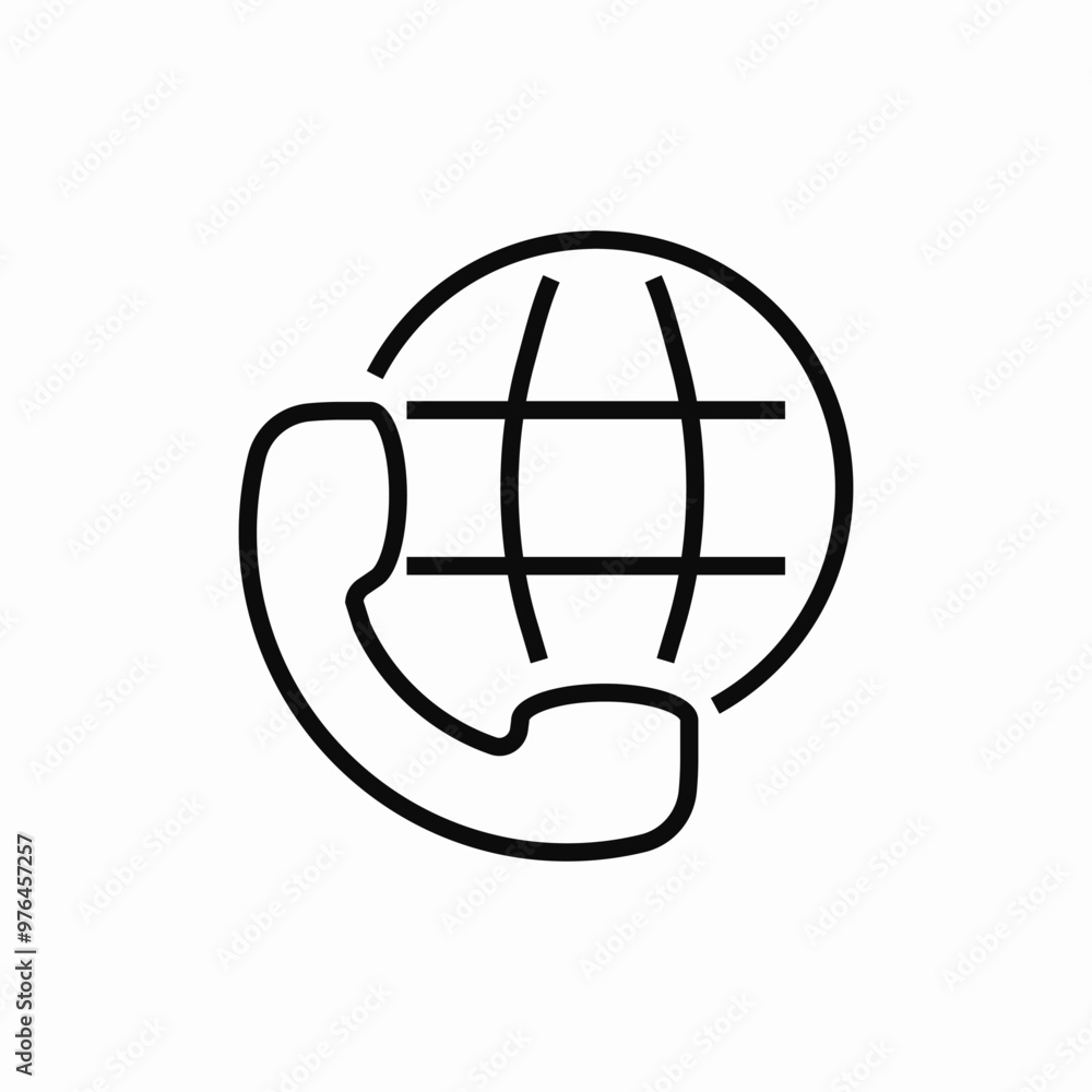 world wide call icon sign vector world wide call icon sign vector