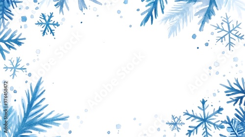 christmas background with snowflakes