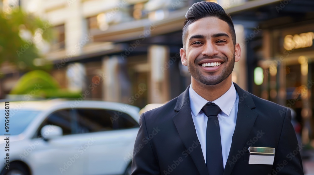 Confident Man Smiling in a Suit Confident Man Smiling in a Suit