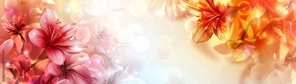 A beautiful blend of colorful flowers creating a serene and vibrant atmosphere, perfect for nature-themed designs. A beautiful blend of colorful flowers creating a serene and vibrant atmosphere, perfect for nature-themed designs.