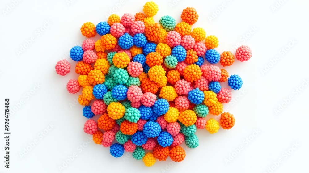 Playfoam at home isolated on white background. Top view. Home Education game with clay. Early development concept. modeling clay. Educational set Plastic balls Playfoam at home isolated on white background. Top view. Home Education game with clay. Early development concept. modeling clay. Educational set Plastic balls
