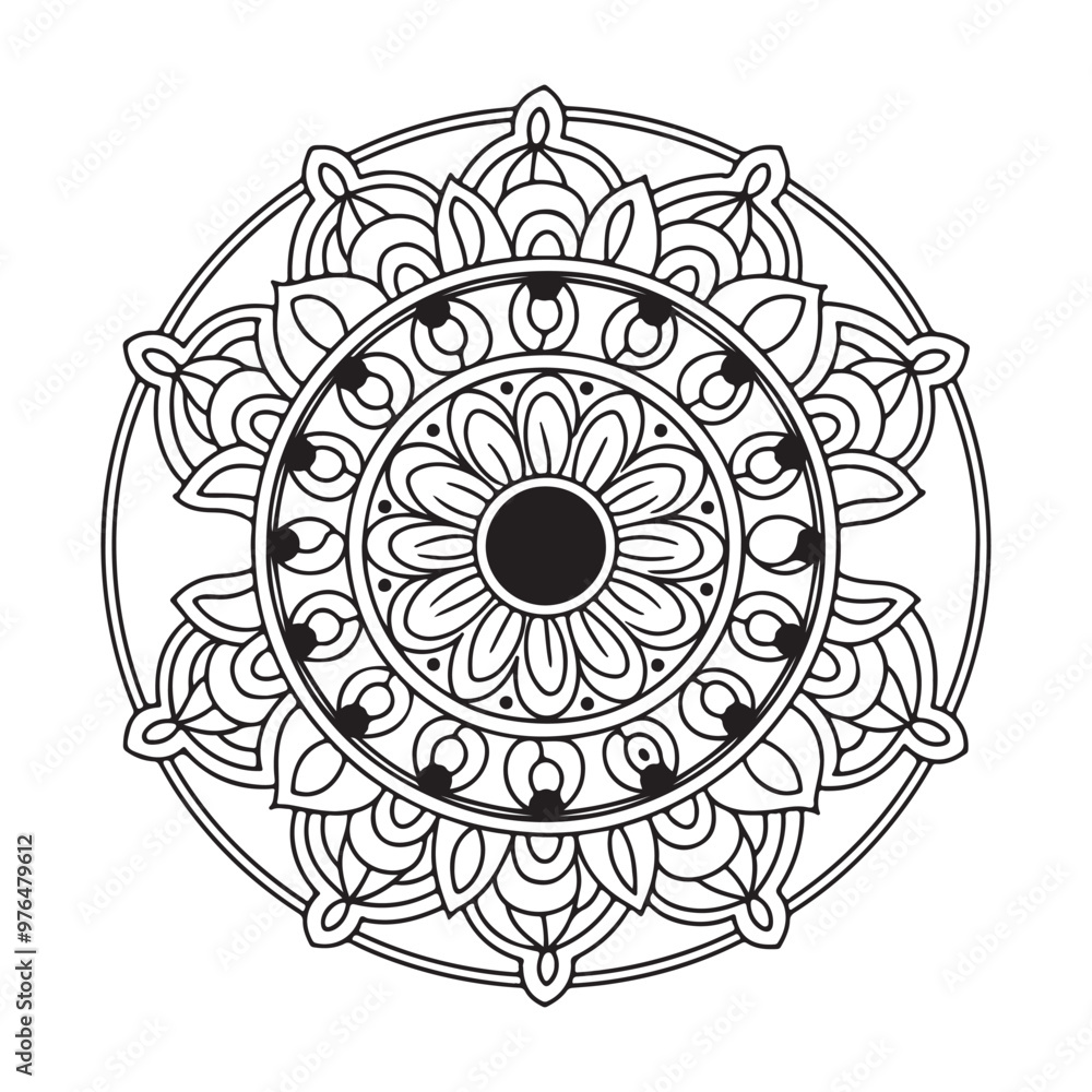 Fototapeta premium Ornamental luxury mandala pattern,Mandala Pattern Designs