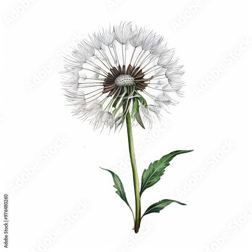 the AI Image Generator, isolated image of dandelion flower