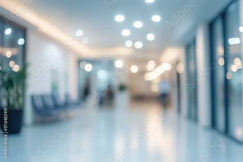 Abstract blur hospital clinic medical interior background stock photo Office, Backgrounds, Medical Clinic, Defocused, Hospital , ai