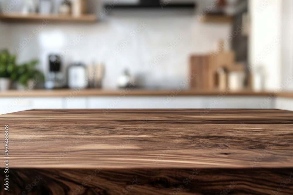 kitchen table background, wood counter top on blur of white clean abstract home interior with bokeh. used for display or montage your wooden for dining background. tabl banner, podium , ai kitchen table background, wood counter top on blur of white clean abstract home interior with bokeh. used for display or montage your wooden for dining background. tabl banner, podium , ai