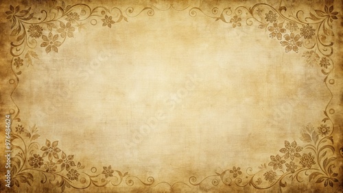 Vintage paper canvas texture background with abstract design elements