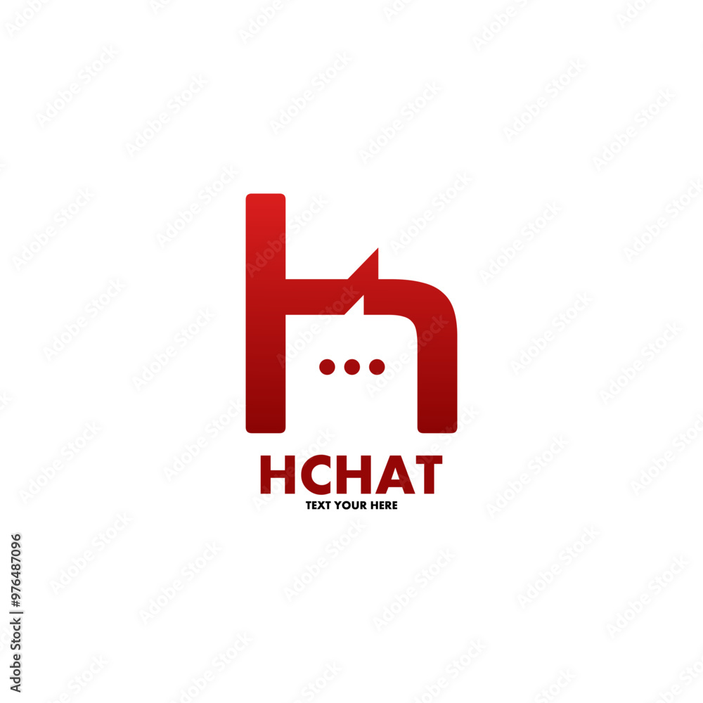 Letter h or number chat vector logo template. This design use communication symbol. Suitable for business. Letter h or number chat vector logo template. This design use communication symbol. Suitable for business.