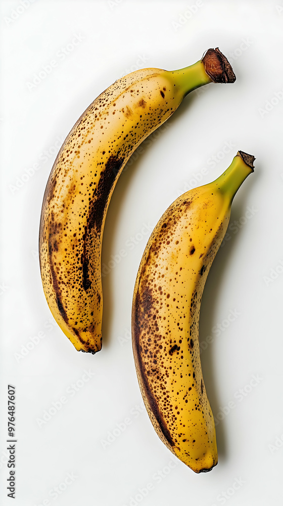 This image features ripe bananas with a speckled yellow skin, perfect for culinary use or healthy snack options. This image features ripe bananas with a speckled yellow skin, perfect for culinary use or healthy snack options.
