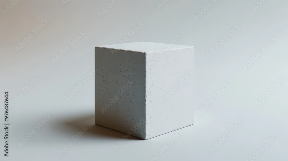 Minimalistic white cube placed in a simple, well-lit environment. Perfect for design, art, and conceptual themes. Minimalistic white cube placed in a simple, well-lit environment. Perfect for design, art, and conceptual themes.