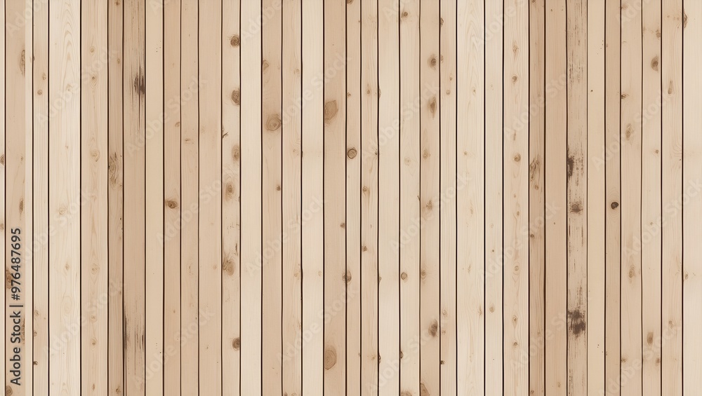 vertical layout of a wooden wall with a series of evenly spaced, vertical planks. The wood has a light, natural color with visible grain patterns and some areas showing darker, weathered spots. vertical layout of a wooden wall with a series of evenly spaced, vertical planks. The wood has a light, natural color with visible grain patterns and some areas showing darker, weathered spots.