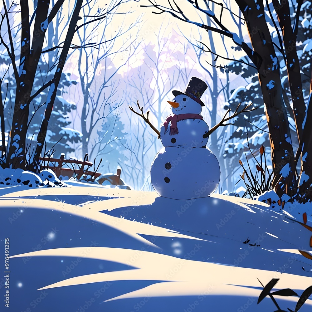 Obraz premium snowman of the snow