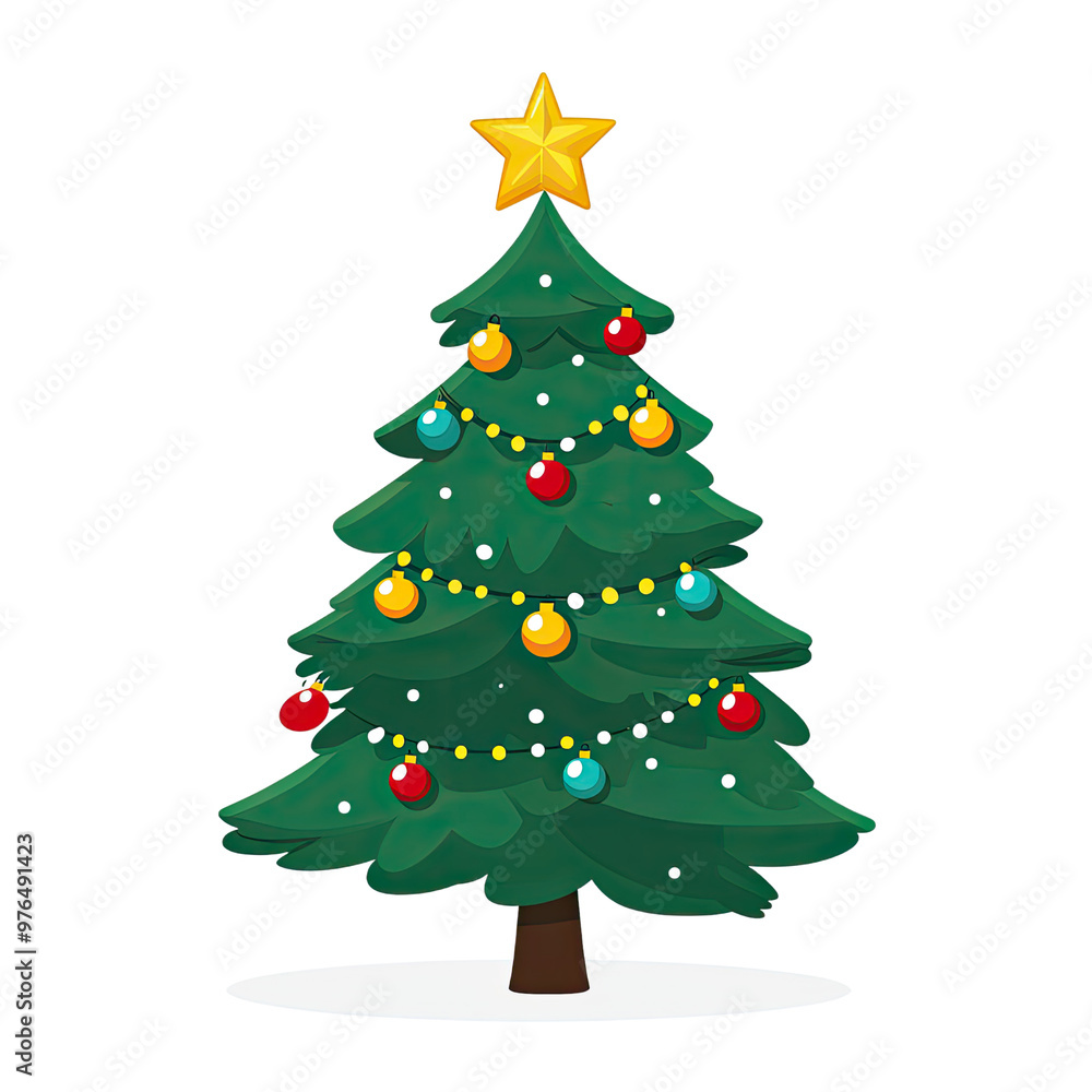 Christmas Tree And Decoration isolated on Transparency Background, Generative AI Christmas Tree And Decoration isolated on Transparency Background, Generative AI