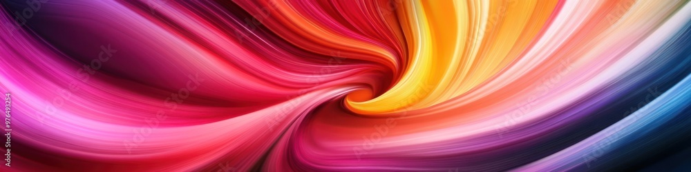 A wide background banner with an abstract swirl of colors blending seamlessly, offering a dynamic and artistic backdrop A wide background banner with an abstract swirl of colors blending seamlessly, offering a dynamic and artistic backdrop