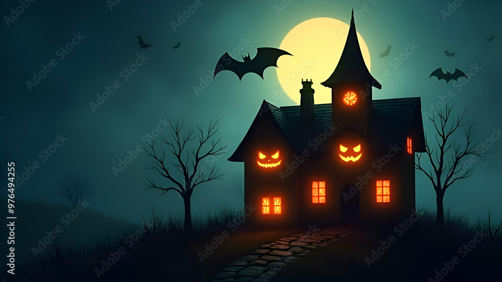 halloween background with pumpkin ,bats and scary house ,fantastic halloween backgrounds with moon,bat and tree silhouette halloween background with pumpkin ,bats and scary house ,fantastic halloween backgrounds with moon,bat and tree silhouette