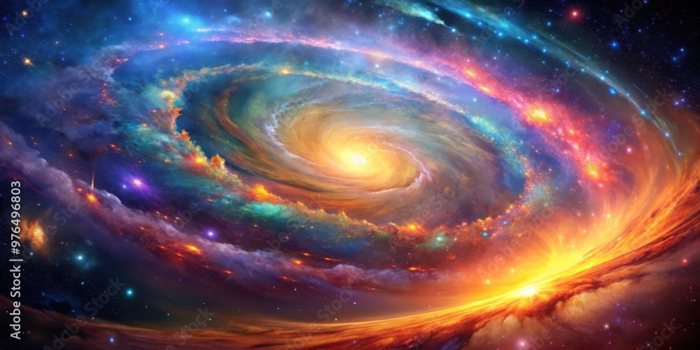 Vibrant cosmic nebula with swirling colors and glowing stars, space, astronomy, galaxy, universe, nebulae, vibrant Vibrant cosmic nebula with swirling colors and glowing stars, space, astronomy, galaxy, universe, nebulae, vibrant