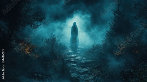 The Haunting of Whispering Woods - A Ghostly Encounter in the Dark Forest Path