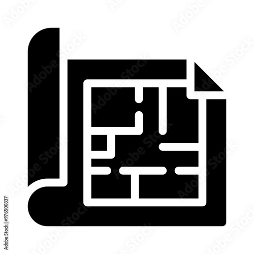 blueprint glyph icon