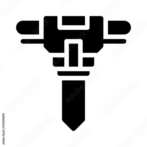 jackhammer glyph icon