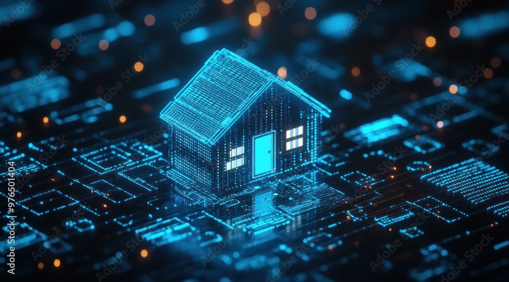 Digital House on a Circuit Board Digital House on a Circuit Board