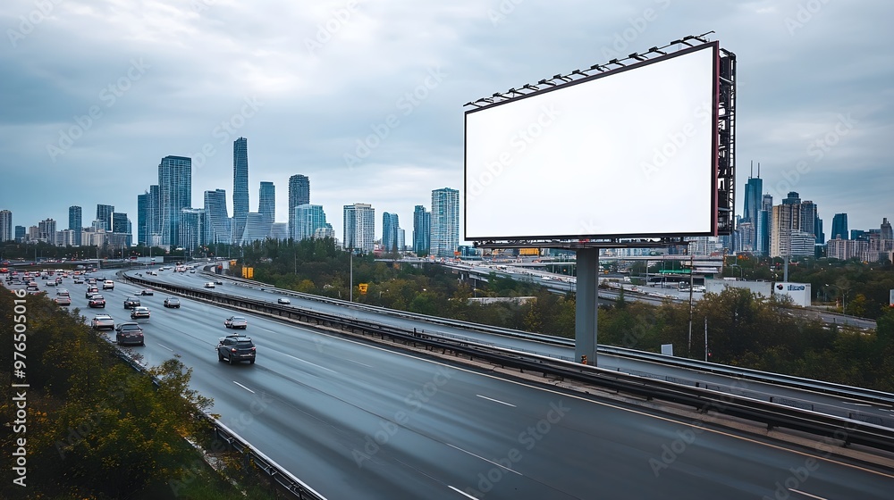 Blank Billboard Highway Cityscape Advertising Mockup Blank Billboard Highway Cityscape Advertising Mockup