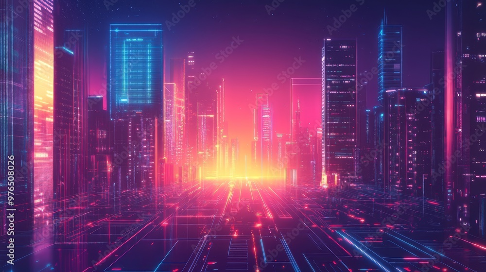 Neon Cityscape Neon Cityscape