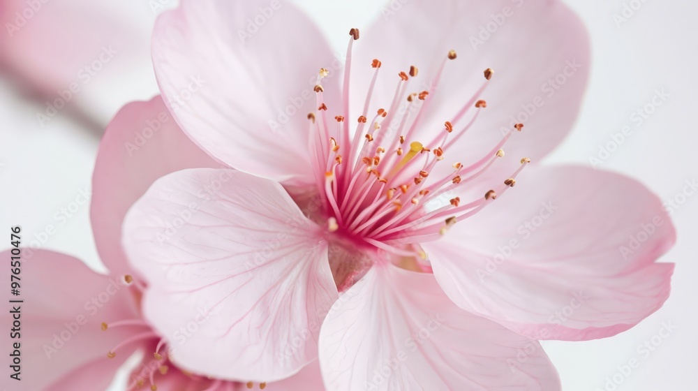 Close-Up of a Delicate Pink Flower Blossom Close-Up of a Delicate Pink Flower Blossom