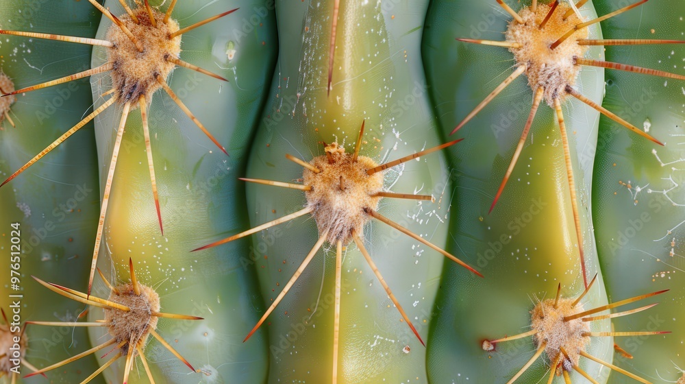 Close-up of Cactus Spines and Areoles Close-up of Cactus Spines and Areoles