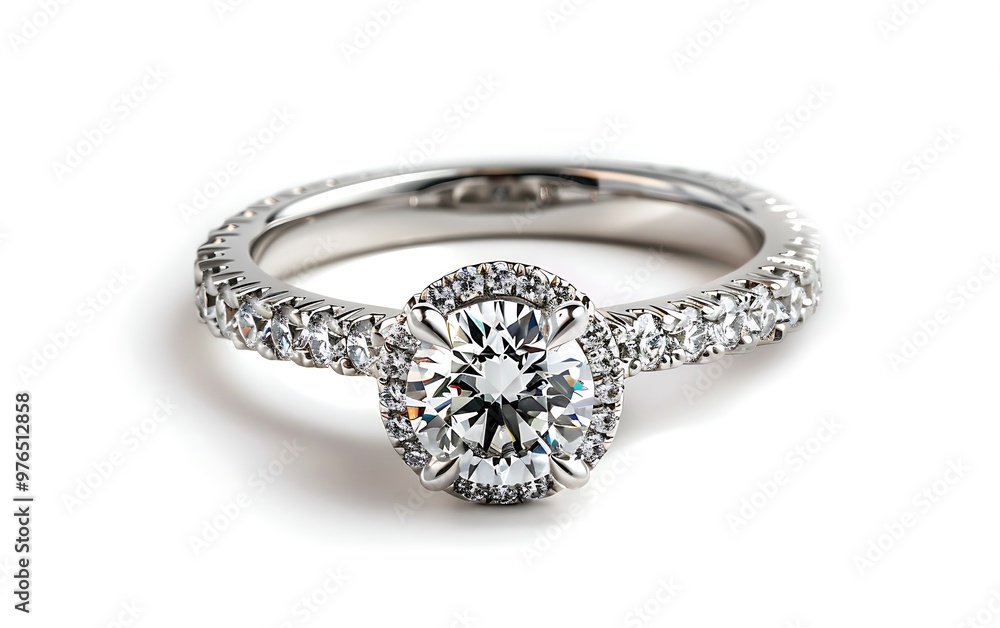Engagement ring isolated on white background. Engagement ring isolated on white background.
