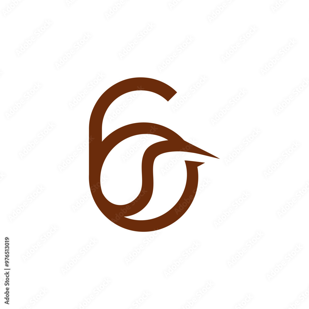Fototapeta premium A Combination of Alphabets with Coffee or Coffee Beans with a Brown Base Color for Logo Design