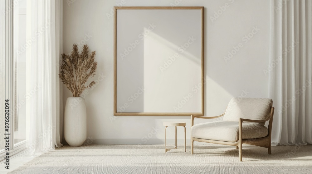 Minimalist Living Room with Natural Light Minimalist Living Room with Natural Light