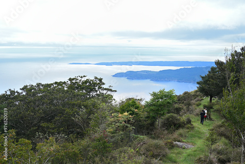 日本　宮城県　石巻市　金華山の風景