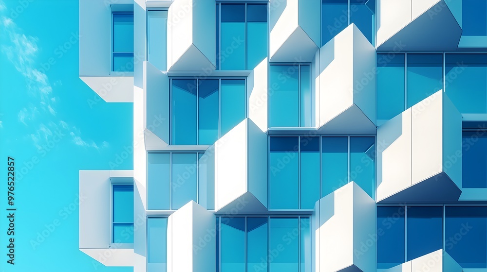 Sleek and Minimalistic Modern Building with Transparent Glass Facade Exterior Sleek and Minimalistic Modern Building with Transparent Glass Facade Exterior