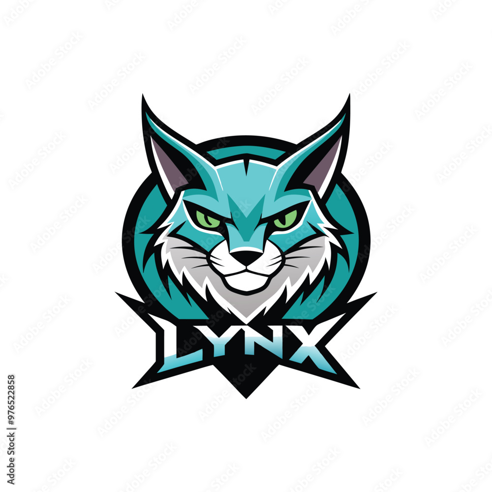 Obraz premium Lynx head mascot logo design vector template. Mascot illustration of Lynx head mascot for sport team