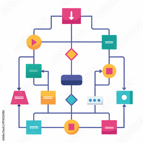 digital transformation vectors, cloud computing concept