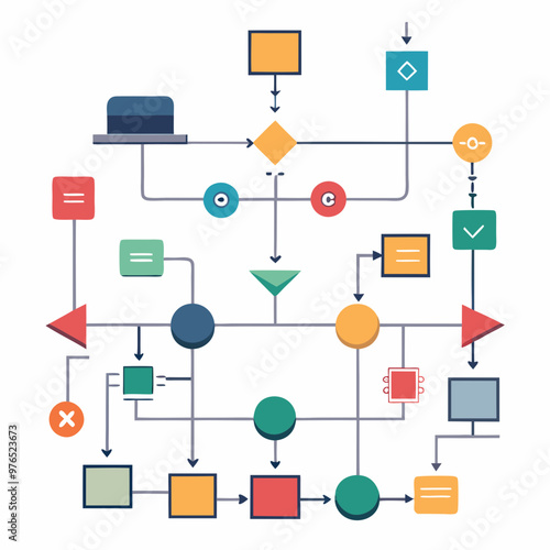 digital transformation vectors, cloud computing concept